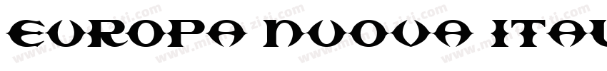 Europa Nuova Italic字体转换